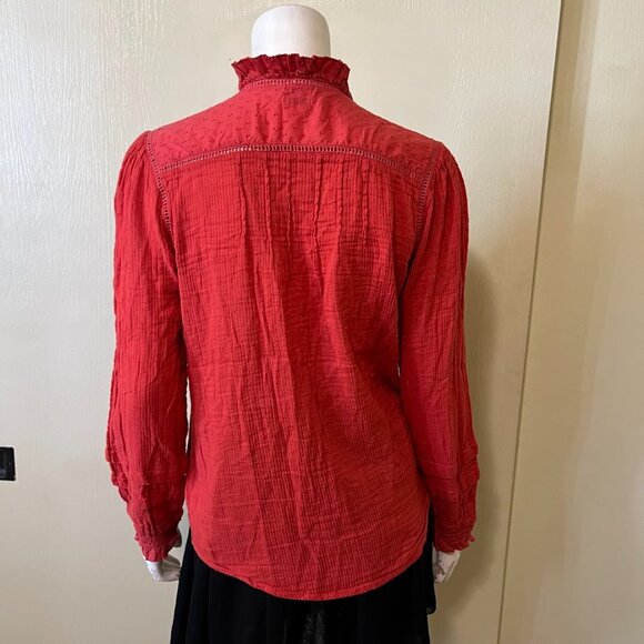 Faherty Willa Shirt Medium - Picture 4 of 5